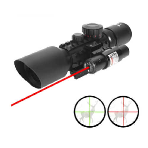 Rifle Scope With Laser Sight M9