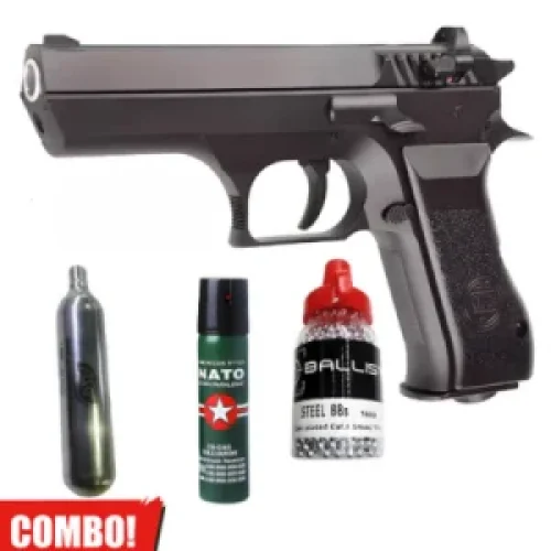 941 Gas Gun Black with BB balls Pepper spray and Co2