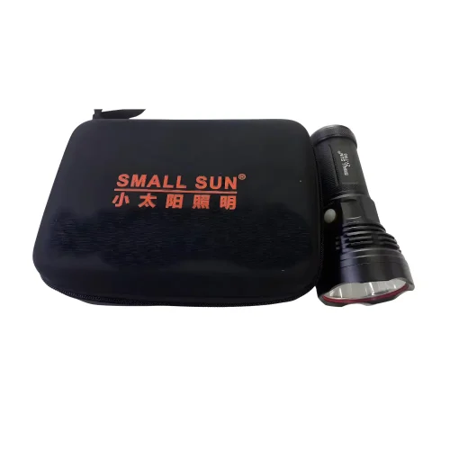 Torch Small Sun Flashlight With fabric black Case