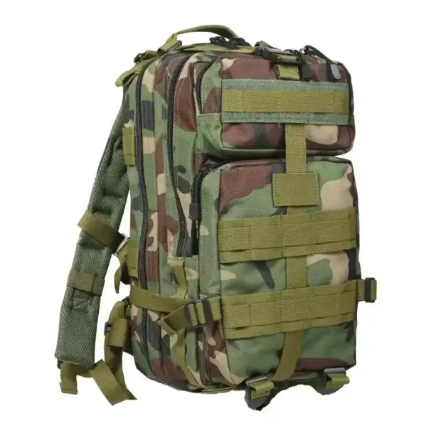 Backpack JB-26 Black Khaki and Green