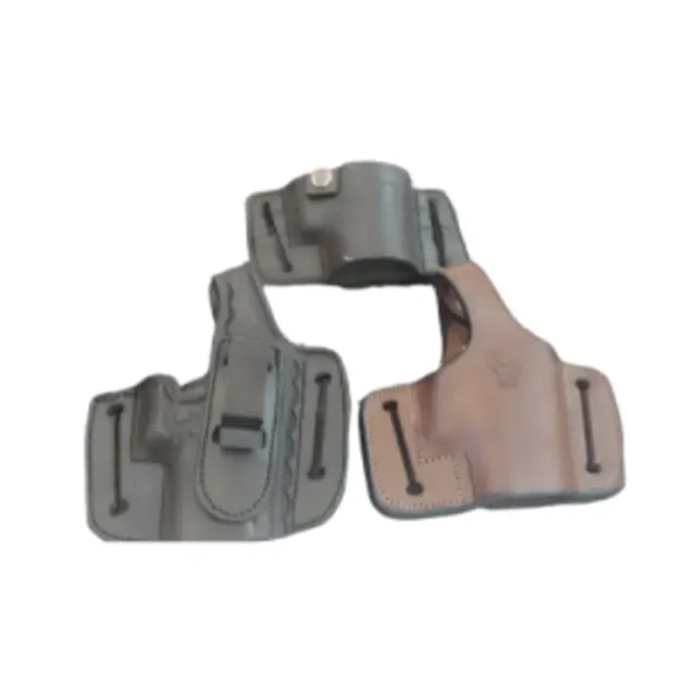 Leather holster black and brown