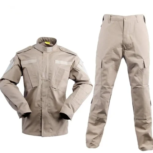 Tactical Camo Khaki Suit – Durable and Comfortable Tactical Gear | Targeted Self Defense