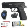 Kuzey A100 Blank Gun black, with Watch, Holster, 50 Bullets , & Card Permit