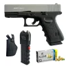 Kuzey GN19 gray Slide blank gun, Holster, Taser, & 50 Bullets